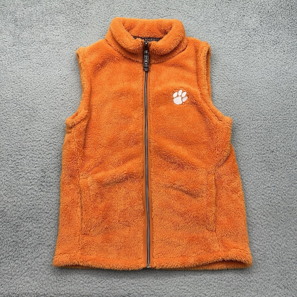 Summit Sportswear Kick Off Collection Clemson Tigers Womens Medium Fleece Vest